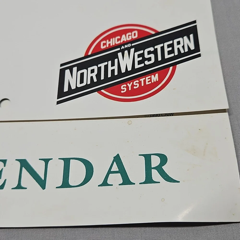 1991 Chicago And North Western System Railroad Calendar 